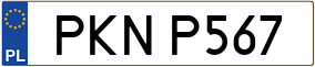 Trailer License Plate